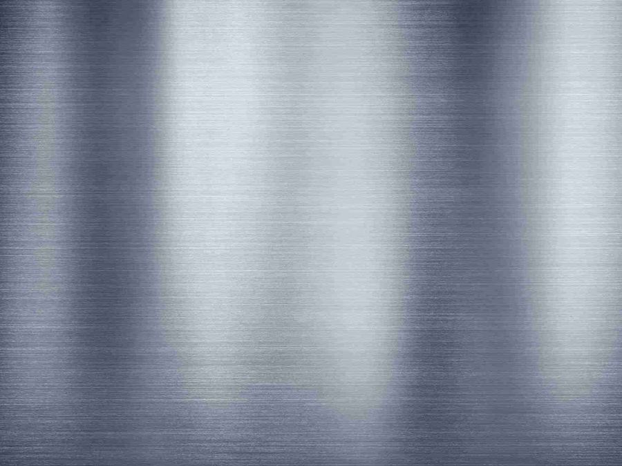 A brushed stainless steel panel